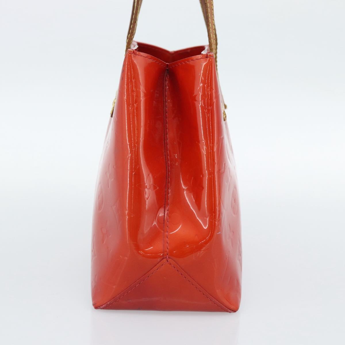 LOUIS VUITTON Monogram Vernis Reade PM Hand Bag Red Rouge M91088 LV Auth ep14916