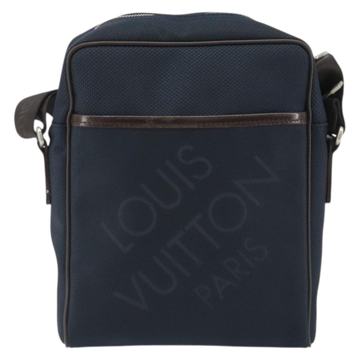 LOUIS VUITTON Damier Geant Citadan NM Shoulder Bag Navy N41437 LV Auth ep14919V