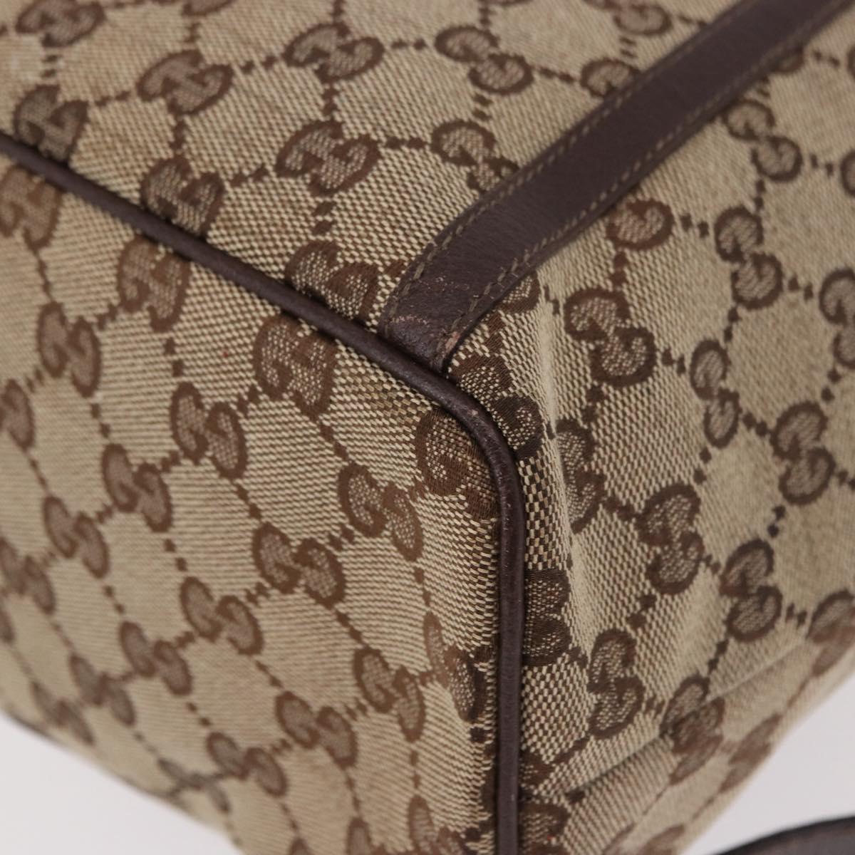 GUCCI GG Canvas Backpack Beige Gold 141642 Auth ep14925A