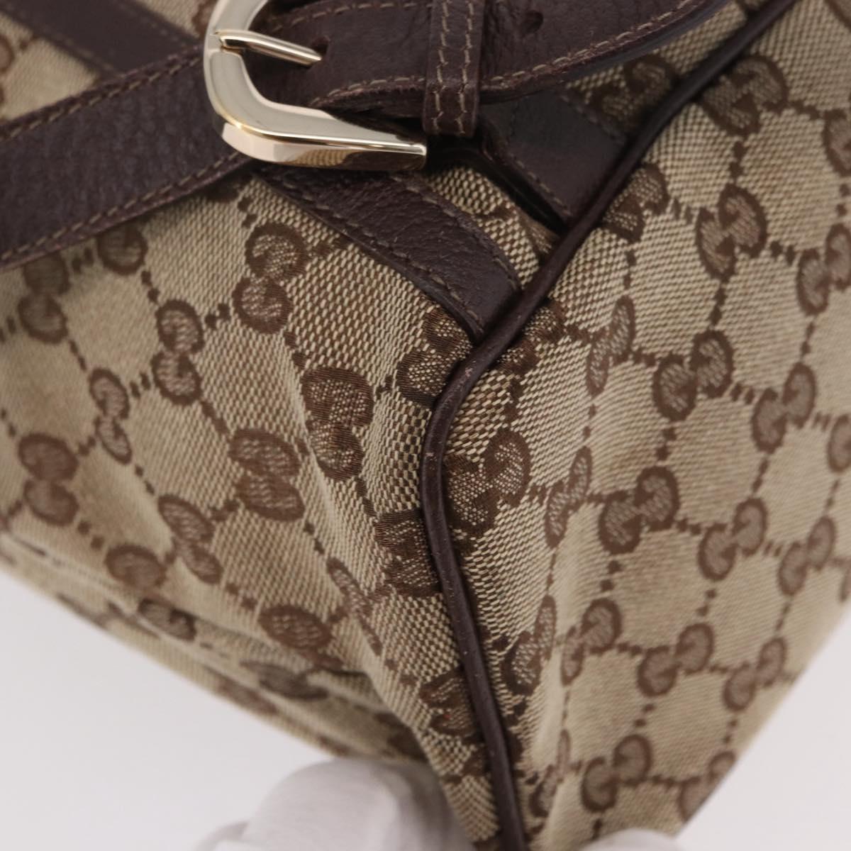 GUCCI GG Canvas Backpack Beige Gold 141642 Auth ep14925A
