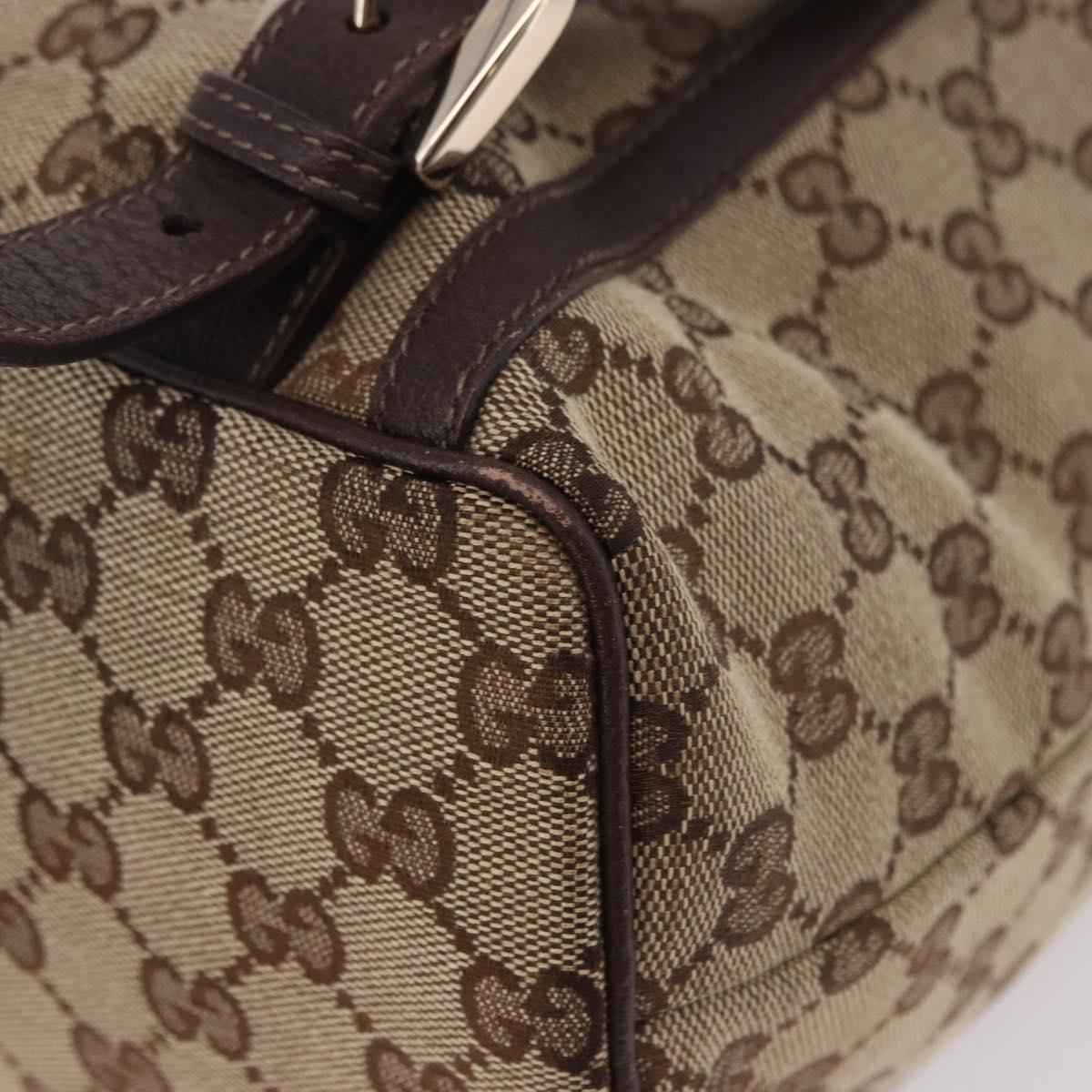 GUCCI GG Canvas Backpack Beige Gold 141642 Auth ep14925A