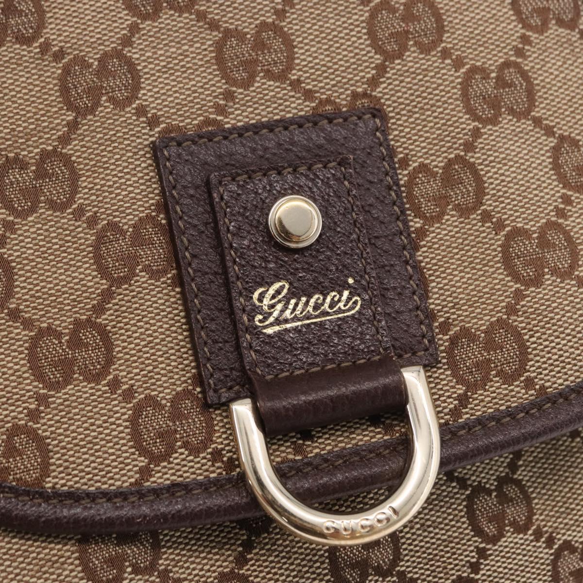 GUCCI GG Canvas Backpack Beige Gold 141642 Auth ep14925A