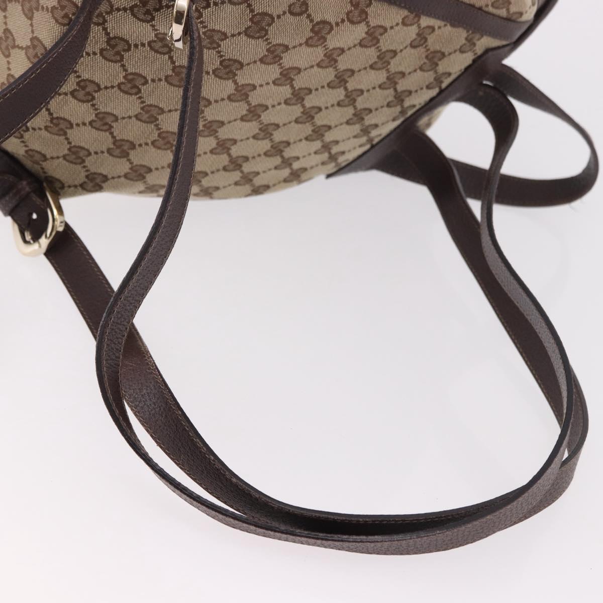GUCCI GG Canvas Backpack Beige Gold 141642 Auth ep14925A