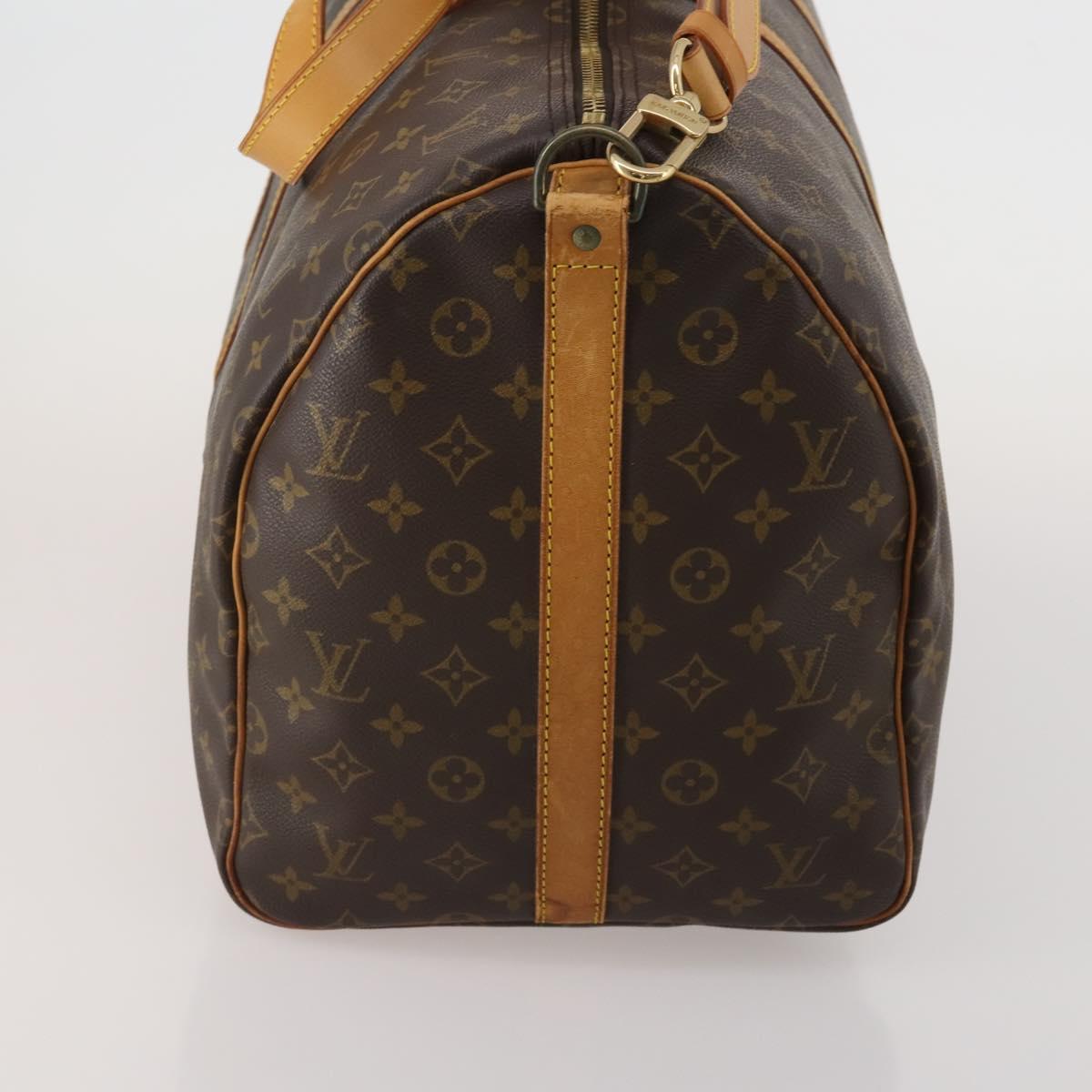 LOUIS VUITTON Monogram Keepall Bandouliere 60 Boston Bag M41412 LV Auth ep14932