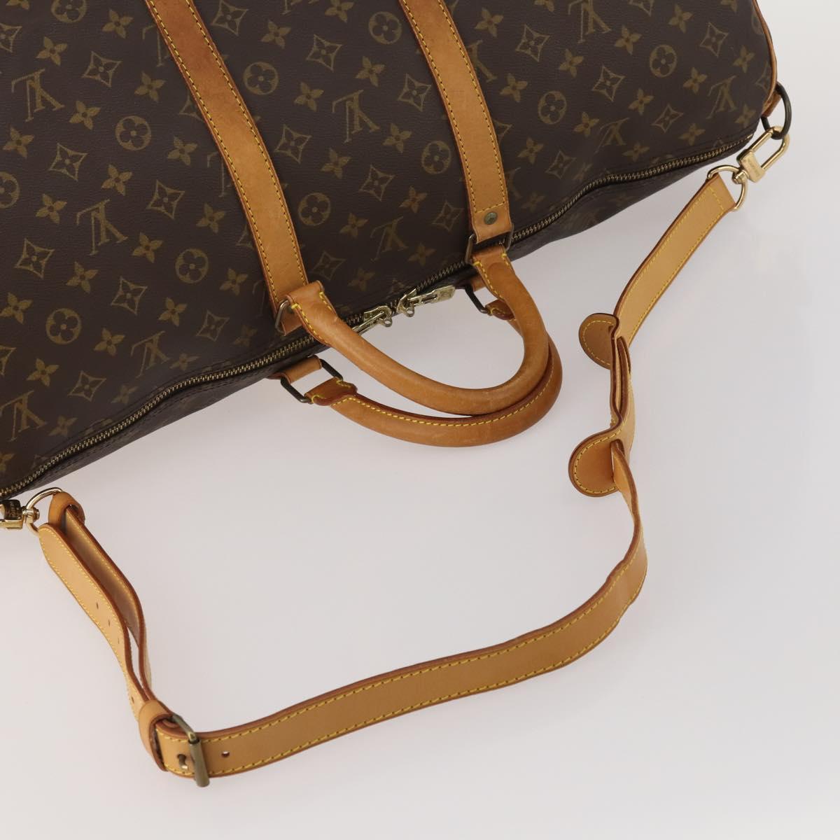 LOUIS VUITTON Monogram Keepall Bandouliere 60 Boston Bag M41412 LV Auth ep14932
