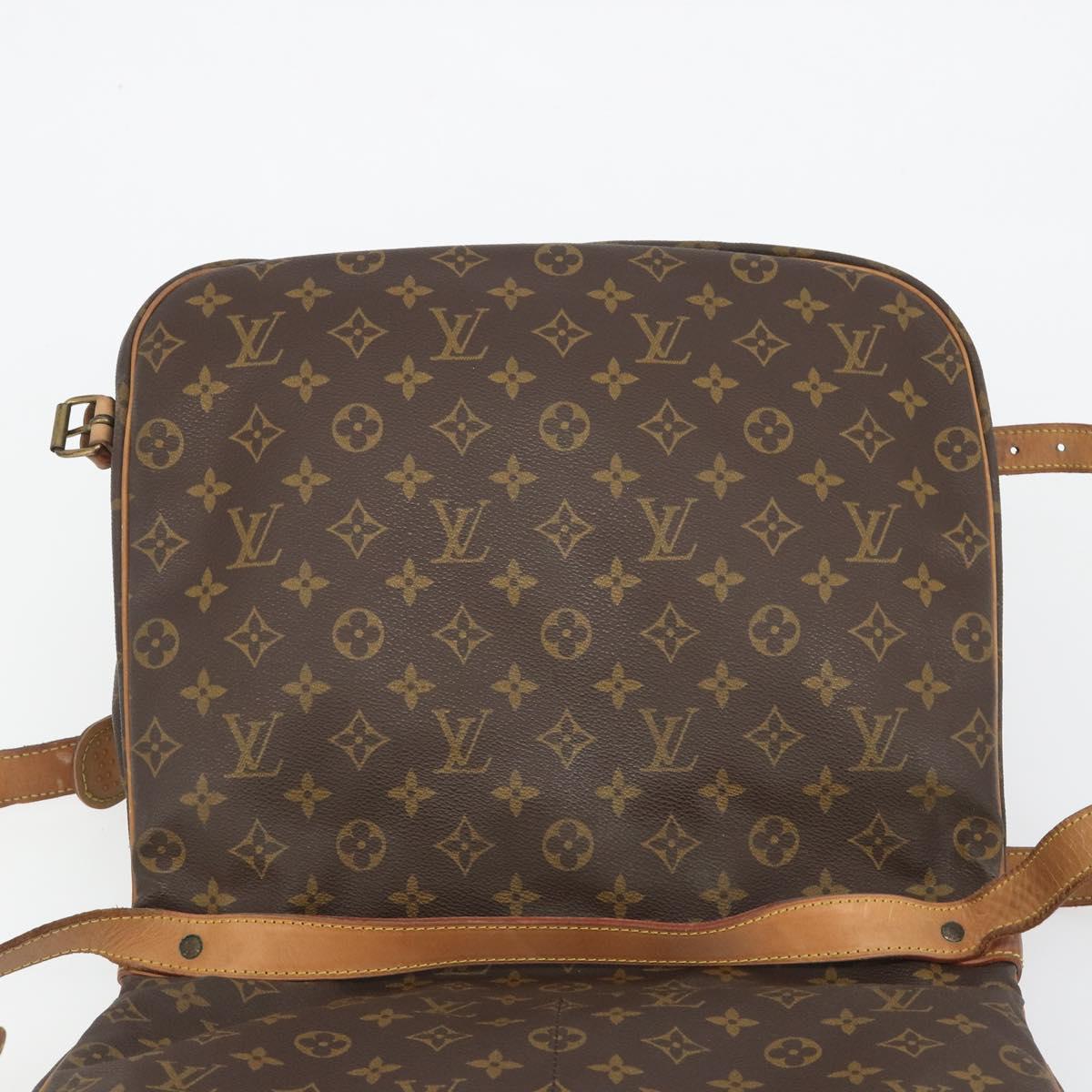 LOUIS VUITTON Monogram Saumur 35 Shoulder Bag M42254 LV Auth ep14937