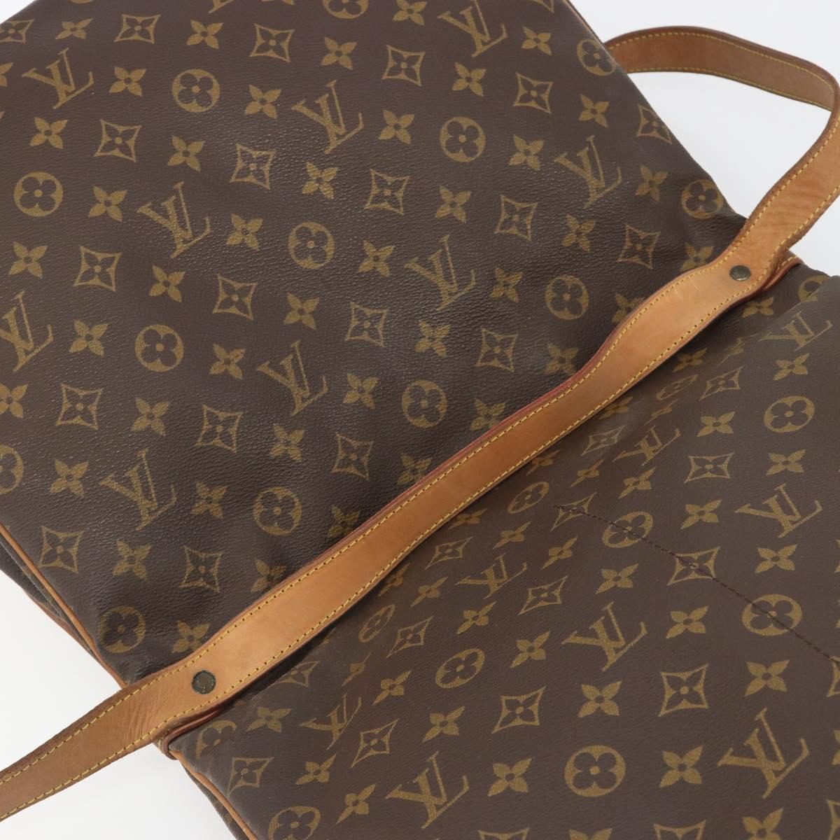 LOUIS VUITTON Monogram Saumur 35 Shoulder Bag M42254 LV Auth ep14937