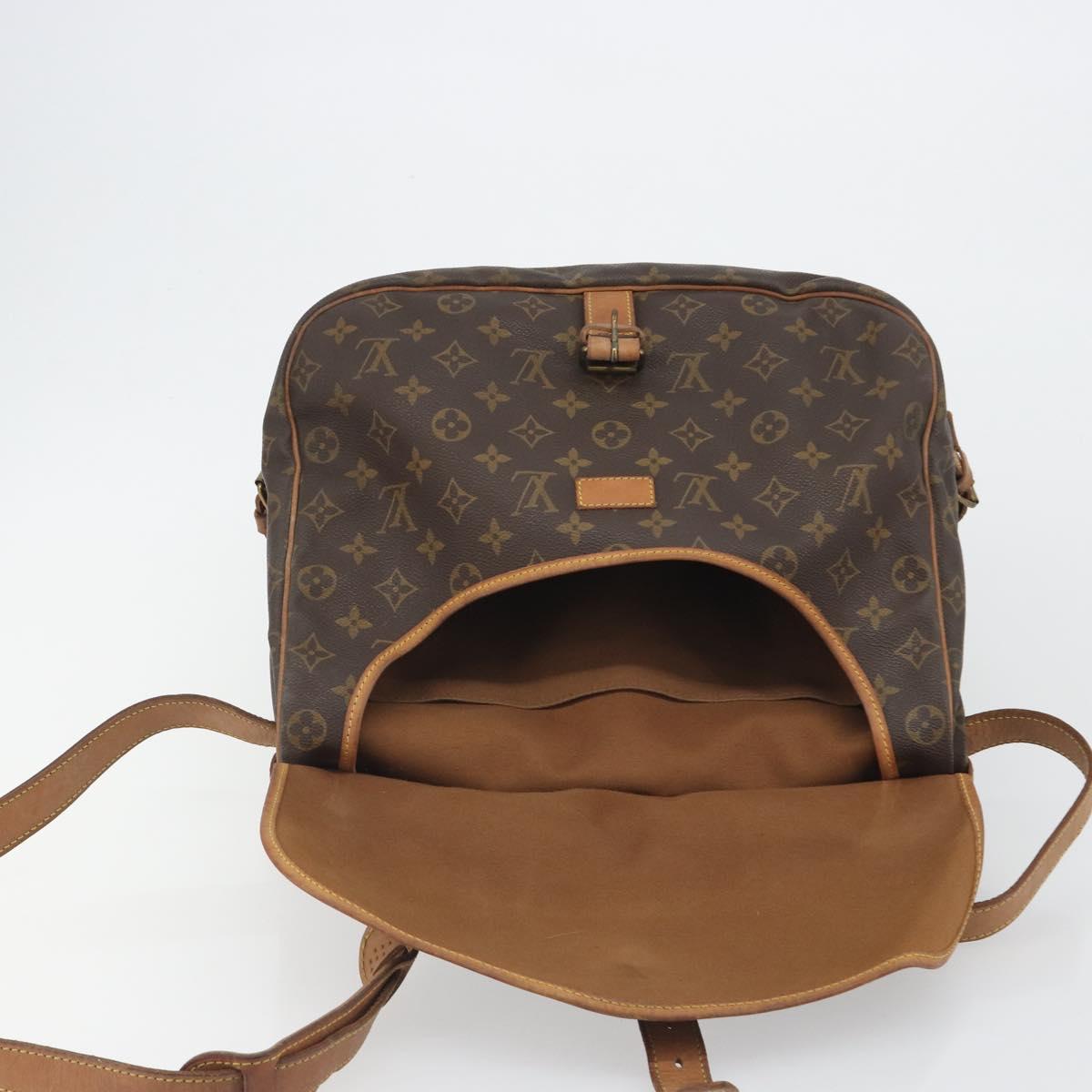 LOUIS VUITTON Monogram Saumur 35 Shoulder Bag M42254 LV Auth ep14937