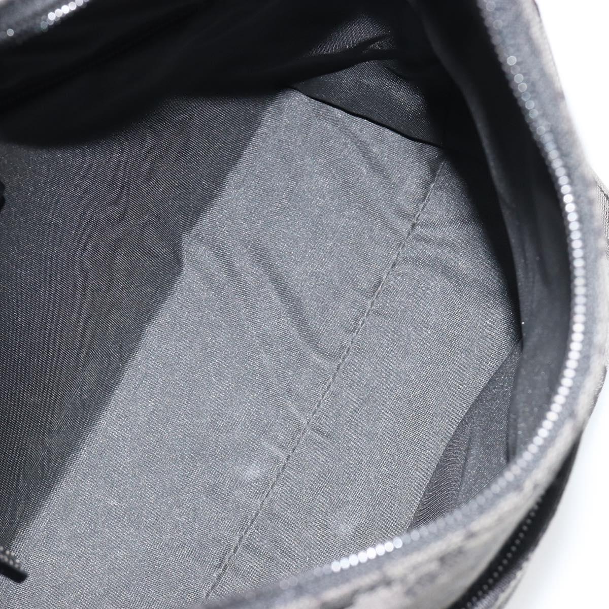 GUCCI GG Canvas Hand Bag Black Silver 001 3386 Auth ep14941