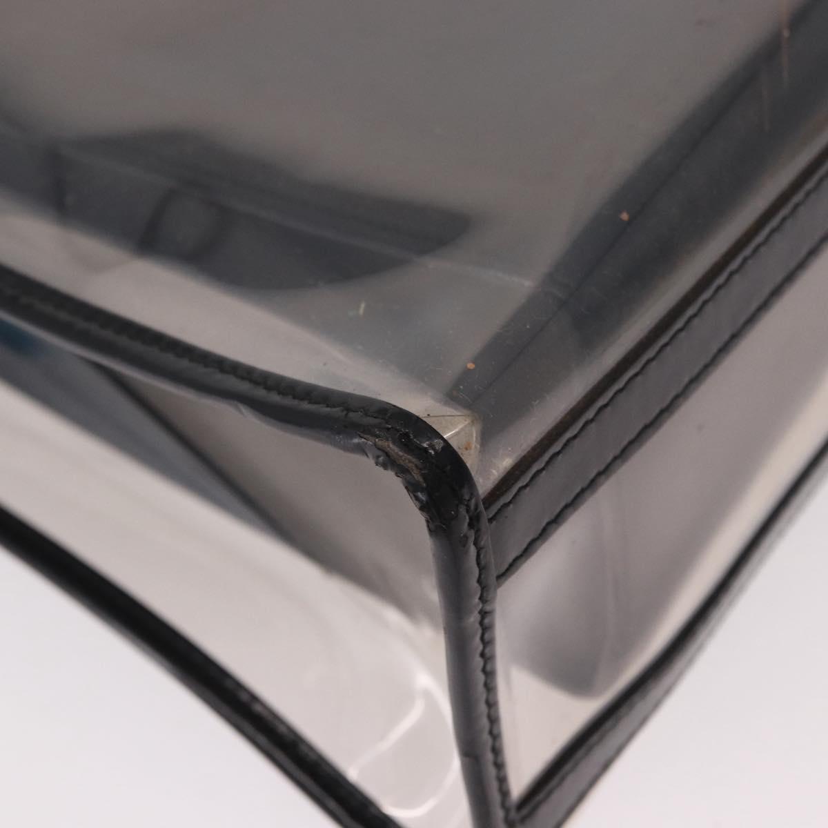 GUCCI Shoulder Bag Vinyl Black Clear 001 2058 1772 5 Auth ep14956