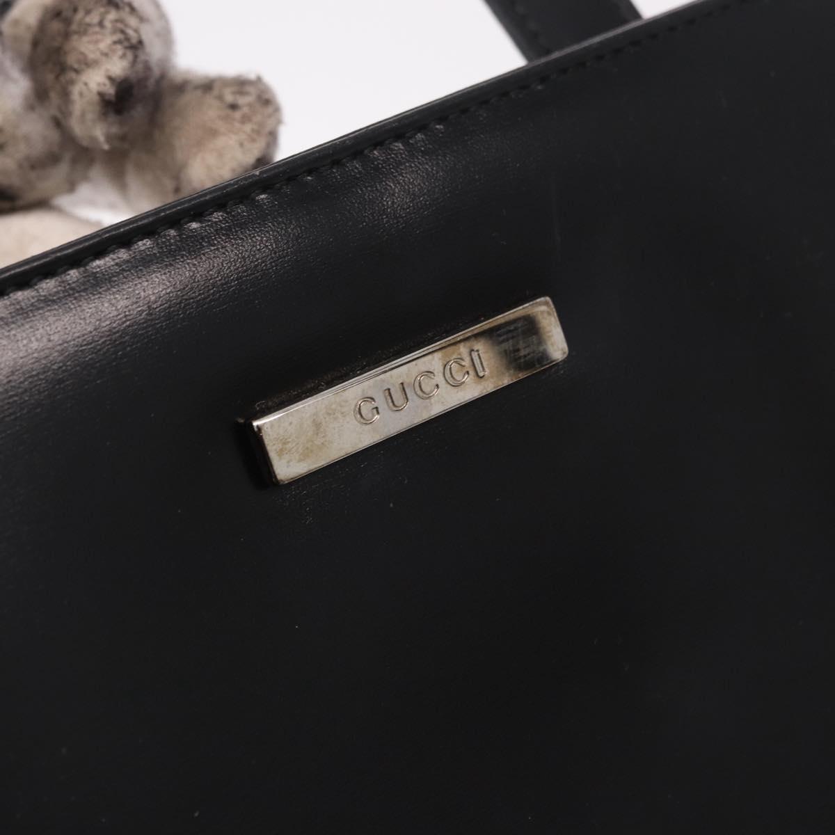 GUCCI Shoulder Bag Vinyl Black Clear 001 2058 1772 5 Auth ep14956