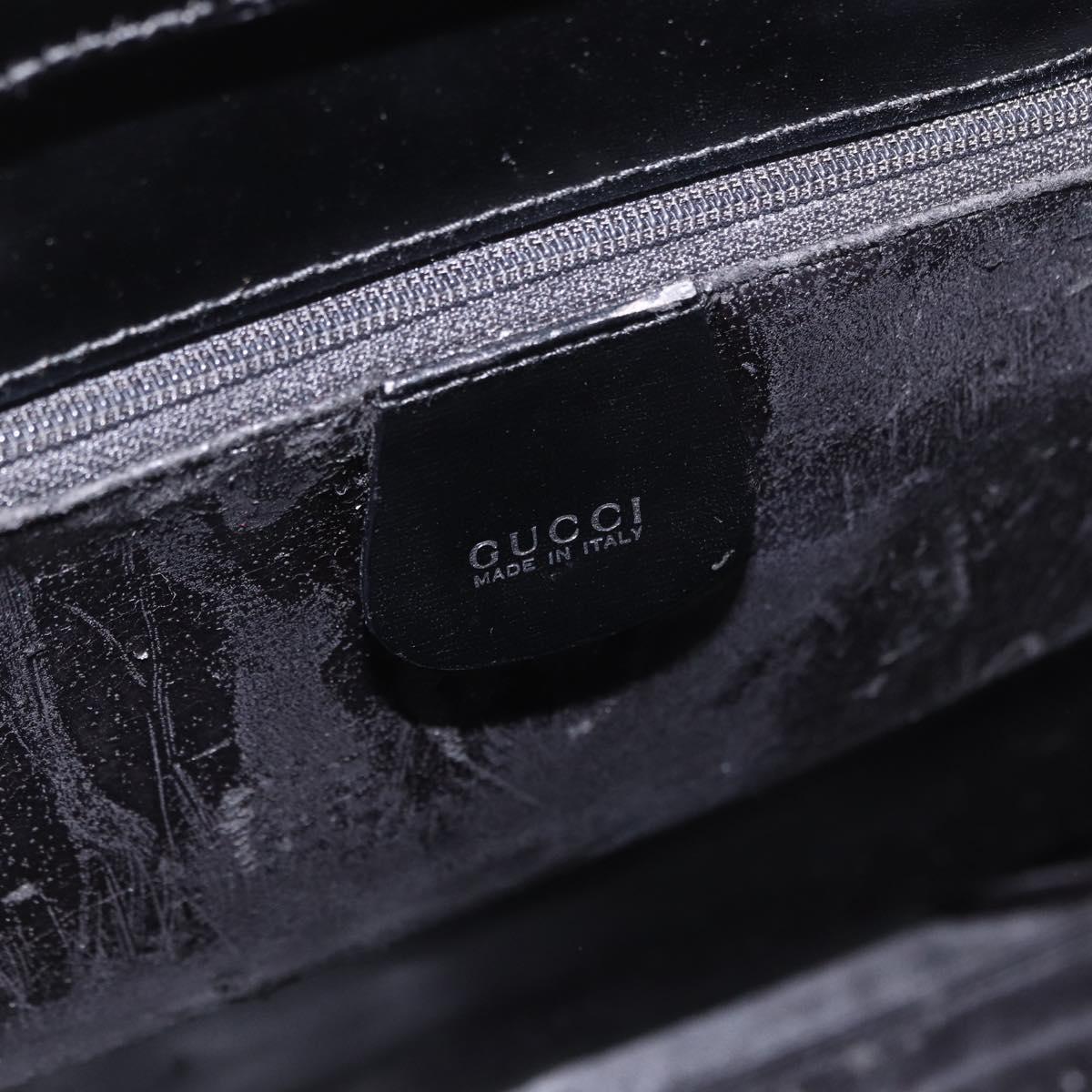 GUCCI Shoulder Bag Vinyl Black Clear 001 2058 1772 5 Auth ep14956