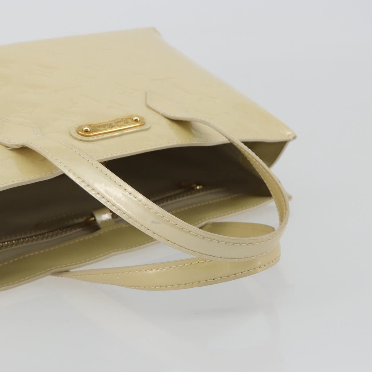 LOUIS VUITTON Monogram Vernis Wilshire PM Bag Broncorail M91452 Auth ep14958