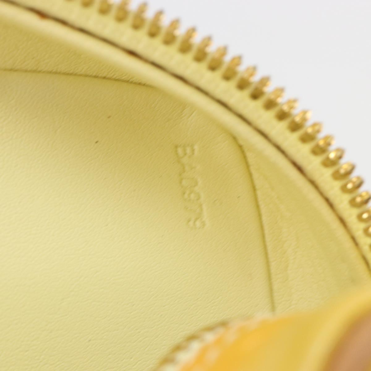 LOUIS VUITTON Monogram Vernis Wooster Bag Lime Yellow M91075 LV Auth ep14959A