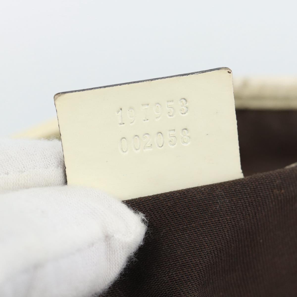 GUCCI GG Supreme Tote Bag PVC Beige Gold 197953 Auth ep14963