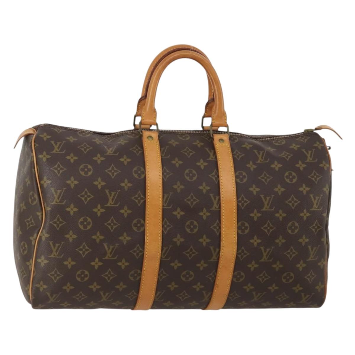 LOUIS VUITTON Monogram Keepall 45 Boston Bag M41428 LV Auth ep14965A