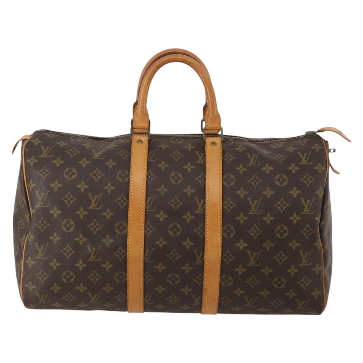 LOUIS VUITTON Monogram Keepall 45 Boston Bag M41428 LV Auth ep14965A