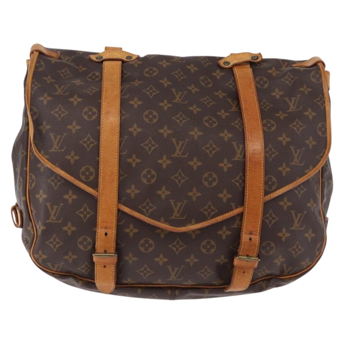 LOUIS VUITTON Monogram Saumur 43 Shoulder Bag M42252 LV Auth ep14979