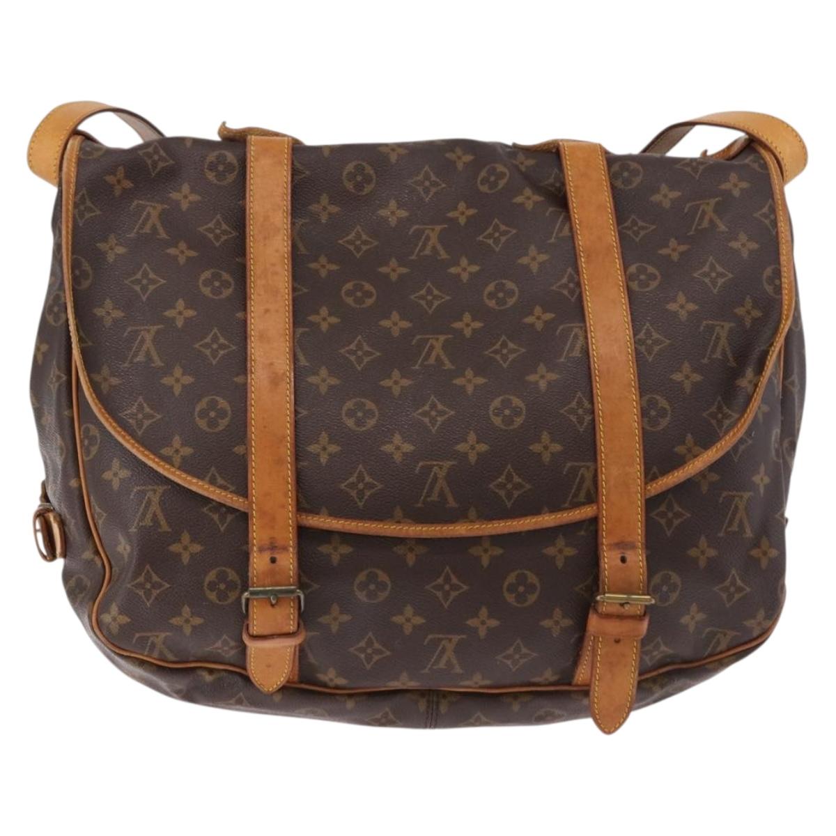 LOUIS VUITTON Monogram Saumur 43 Shoulder Bag M42252 LV Auth ep14979