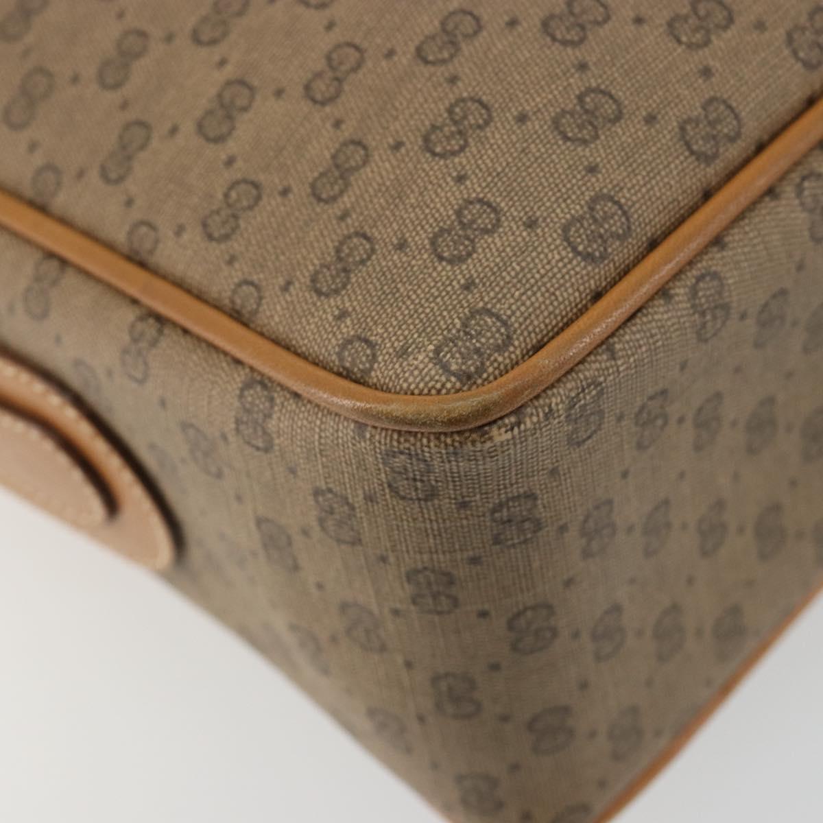 GUCCI Micro GG Supreme Shoulder Bag PVC Beige Gold 001 093 0942 Auth ep14983