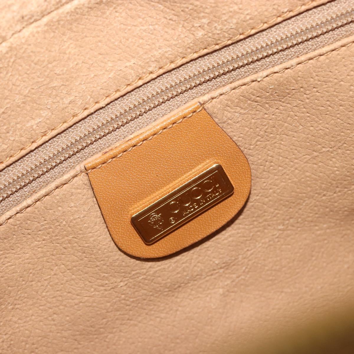 GUCCI Micro GG Supreme Shoulder Bag PVC Beige Gold 001 093 0942 Auth ep14983