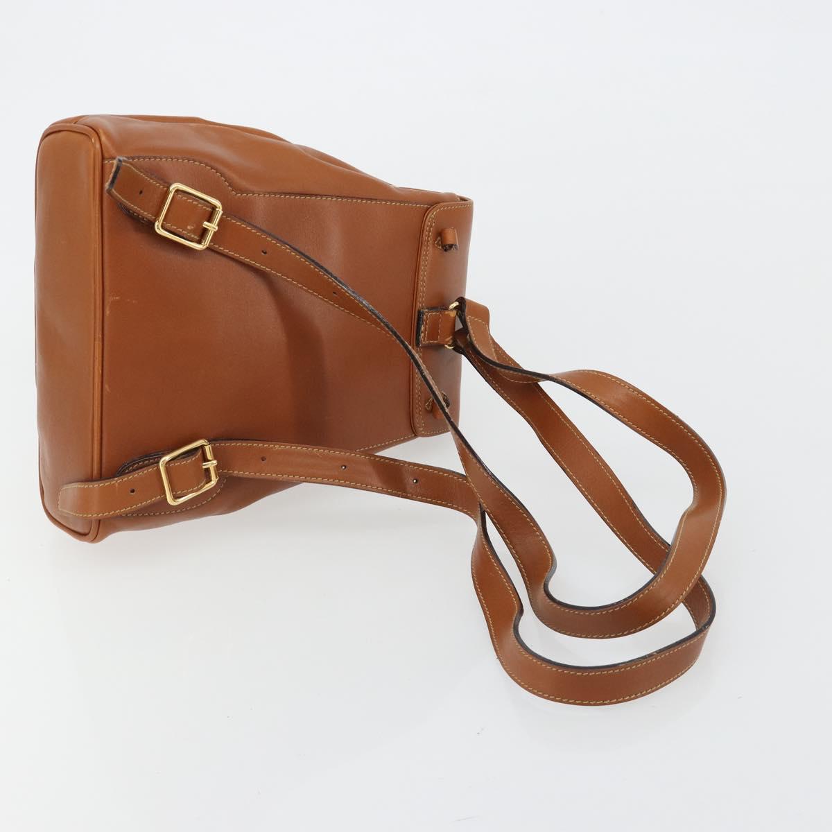 GUCCI Bamboo Backpack Leather Brown Gold 03 2265 0030 Auth ep15002