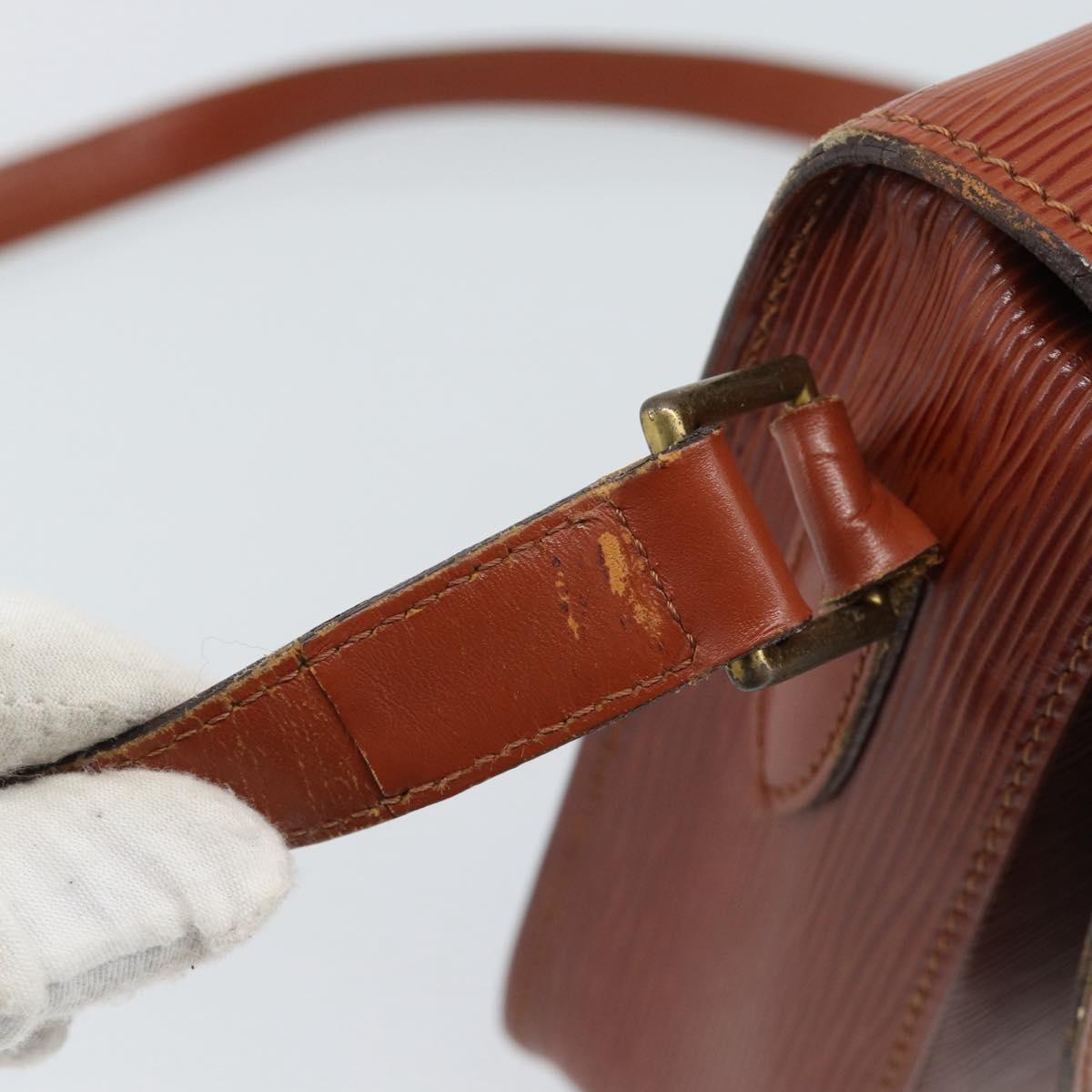 LOUIS VUITTON Epi Saint Cloud GM Shoulder Bag Brown M52193 LV Auth ep15008