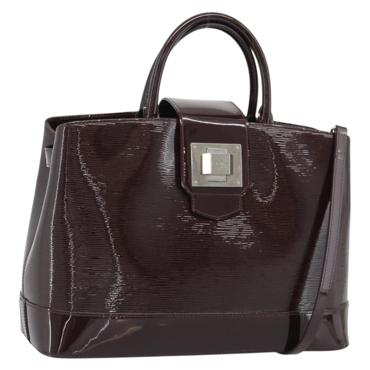 LOUIS VUITTON Epi Electric Mirabeau PM Hand Bag Bordeaux M40454 LV Auth ep15013V
