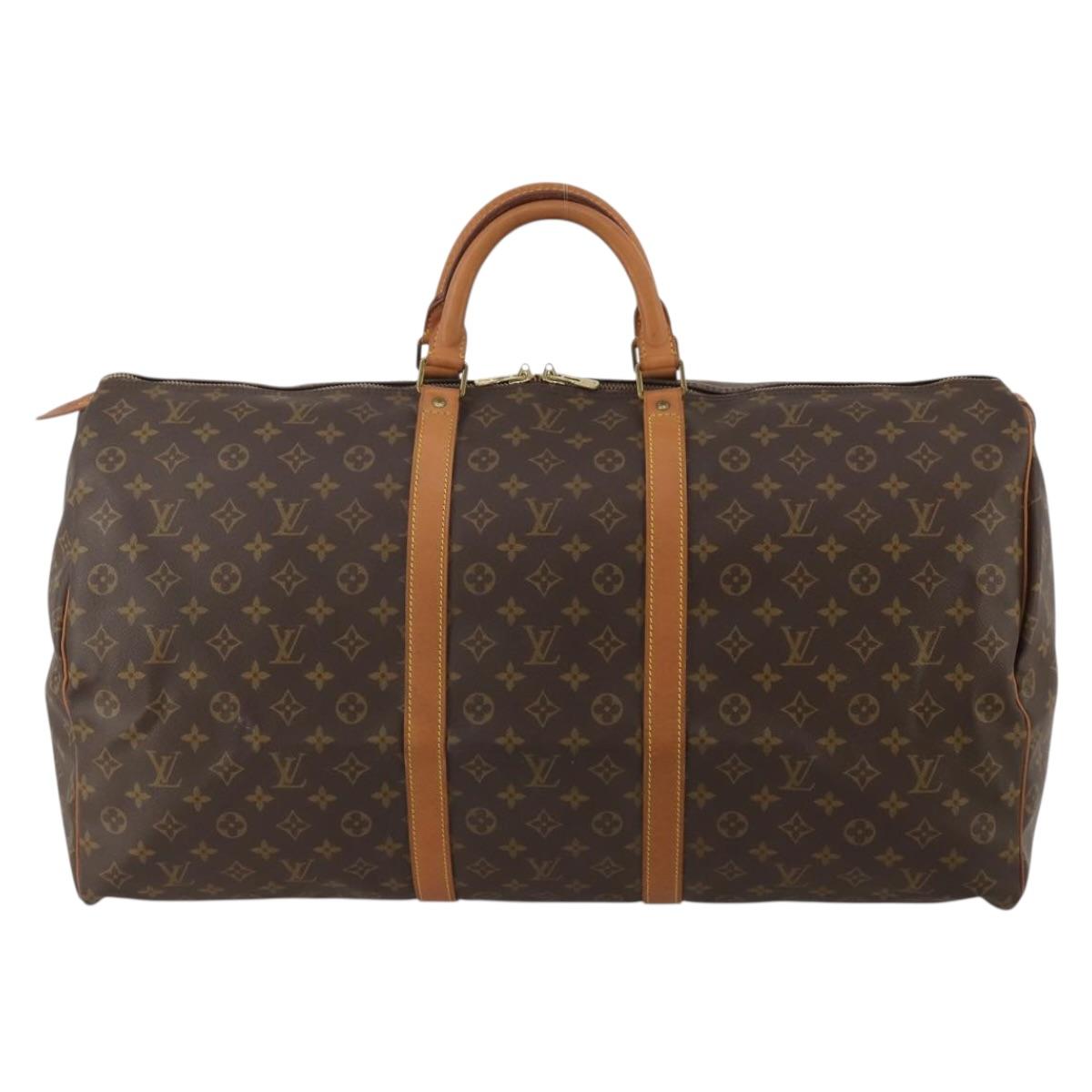 LOUIS VUITTON Monogram Keepall 60 Boston Bag M41422 LV Auth ep15018A