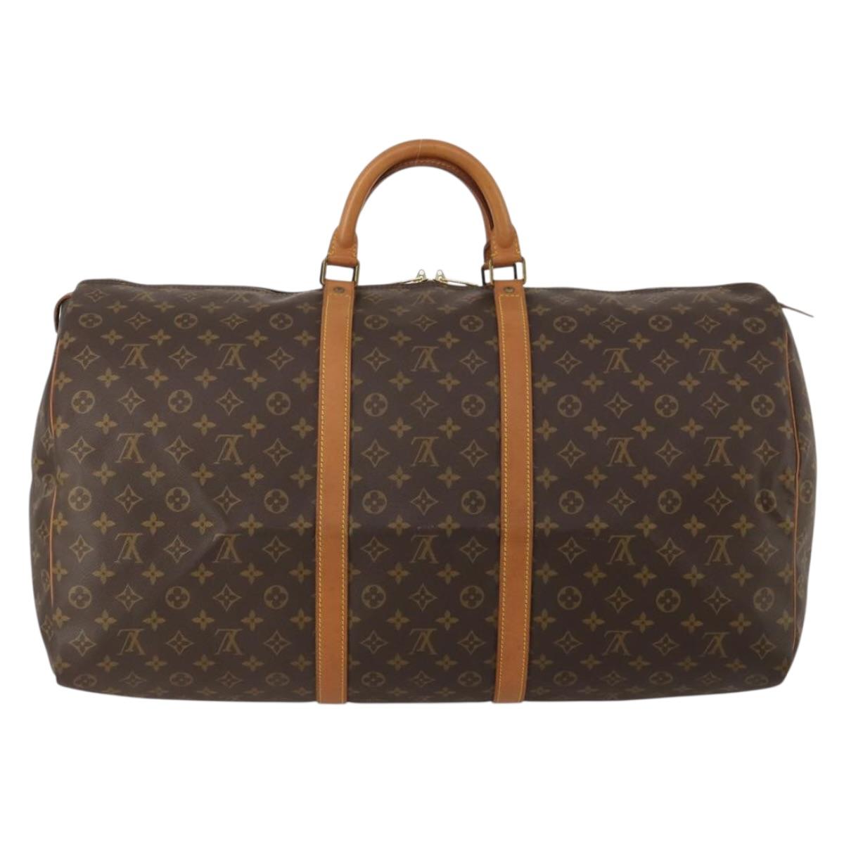 LOUIS VUITTON Monogram Keepall 60 Boston Bag M41422 LV Auth ep15018A