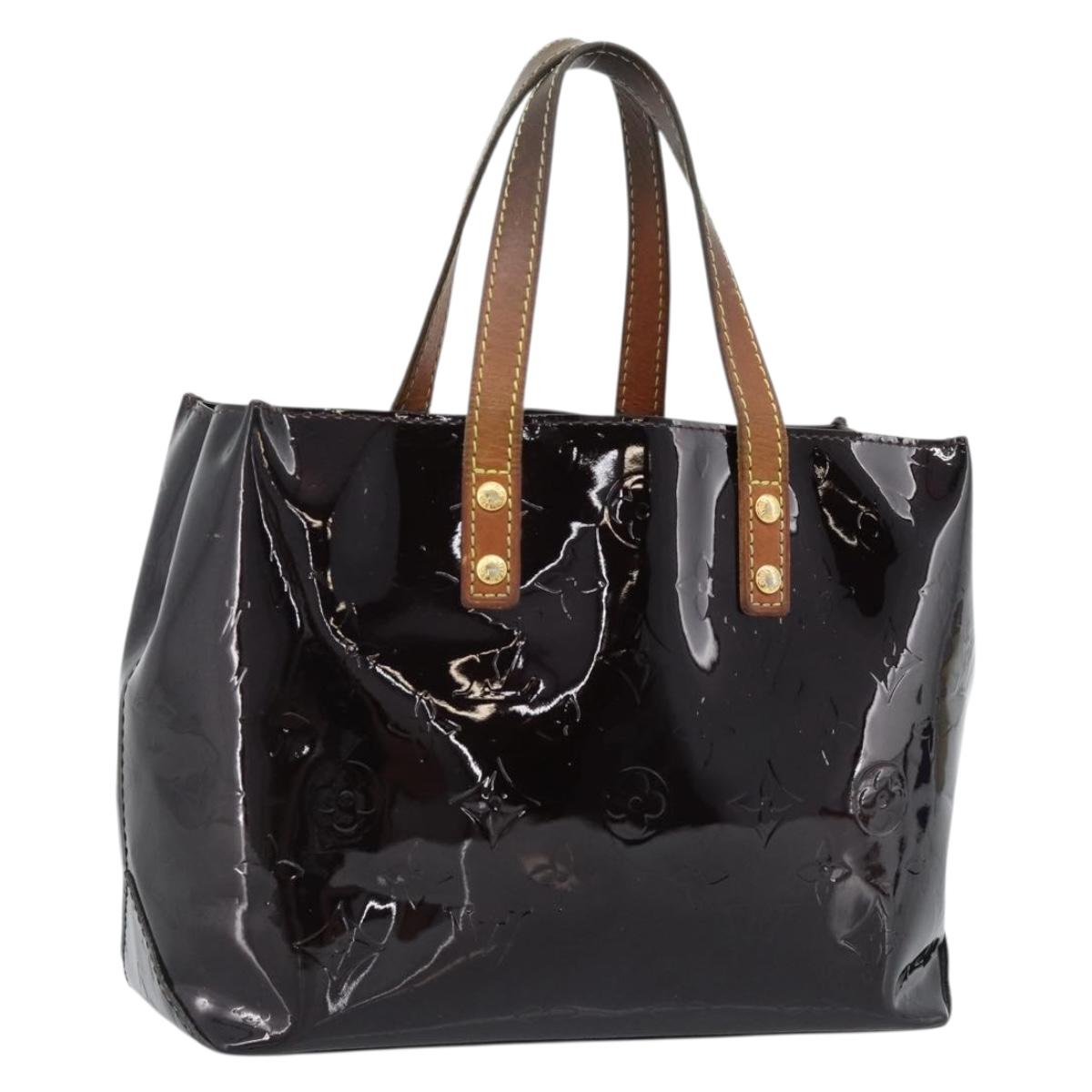 LOUIS VUITTON Monogram Vernis Reade PM Hand Bag Amarante M91993 LV Auth ep15020