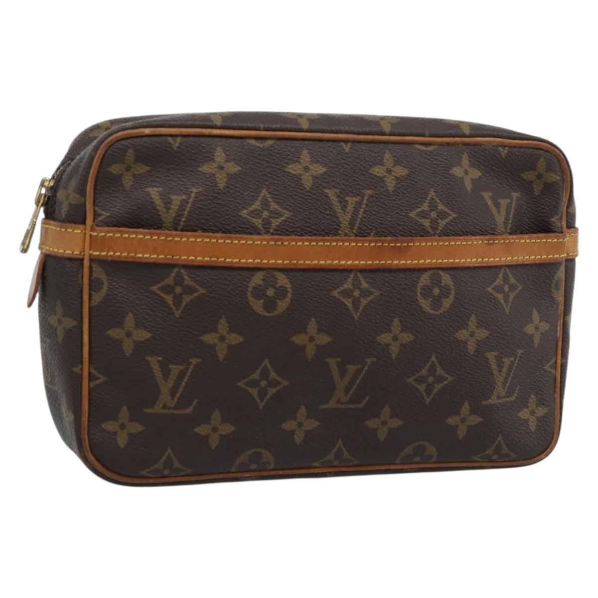LOUIS VUITTON Monogram Compiegne 23 Clutch Bag M51847 LV Auth ep15023