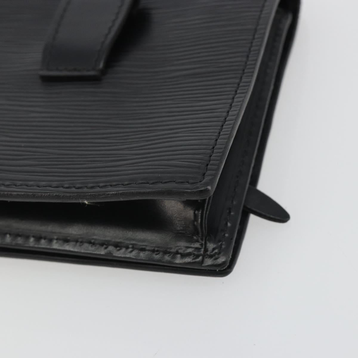 LOUIS VUITTON Epi Pochette Ceinture Waist Bag Black M52602 LV Auth ep15030