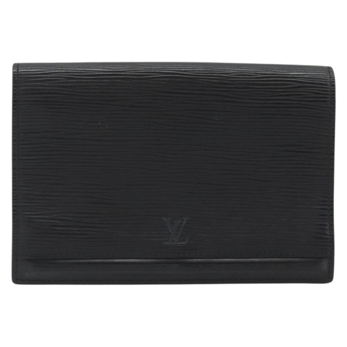 LOUIS VUITTON Epi Pochette Ceinture Waist Bag Black M52602 LV Auth ep15030