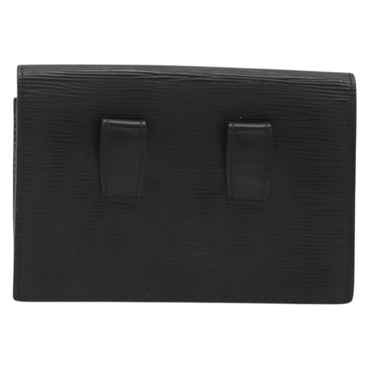 LOUIS VUITTON Epi Pochette Ceinture Waist Bag Black M52602 LV Auth ep15030