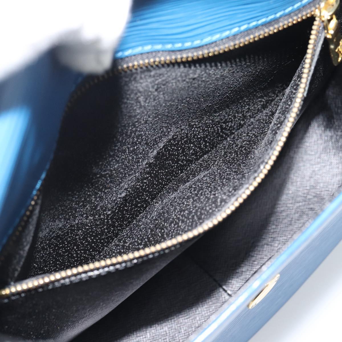 LOUIS VUITTON Epi Saint Cloud GM Shoulder Bag Toledo Blue M52195 LV Auth ep15054