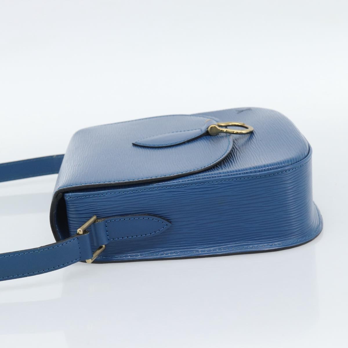 LOUIS VUITTON Epi Saint Cloud GM Shoulder Bag Toledo Blue M52195 LV Auth ep15054