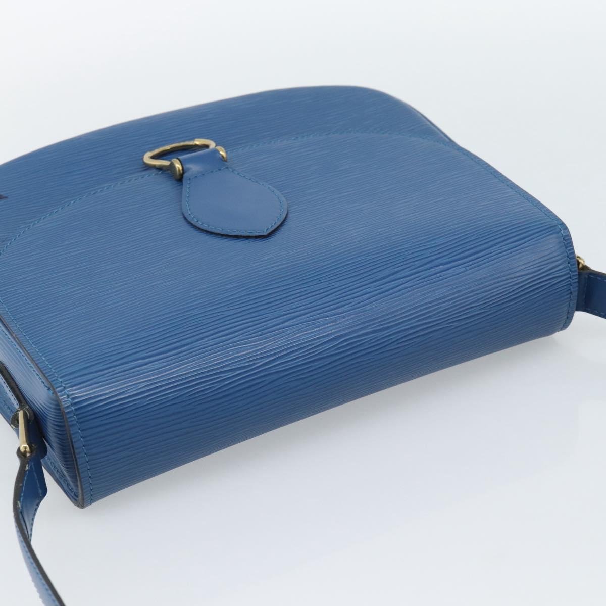 LOUIS VUITTON Epi Saint Cloud GM Shoulder Bag Toledo Blue M52195 LV Auth ep15054