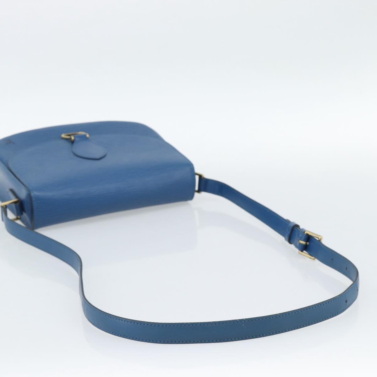 LOUIS VUITTON Epi Saint Cloud GM Shoulder Bag Toledo Blue M52195 LV Auth ep15054