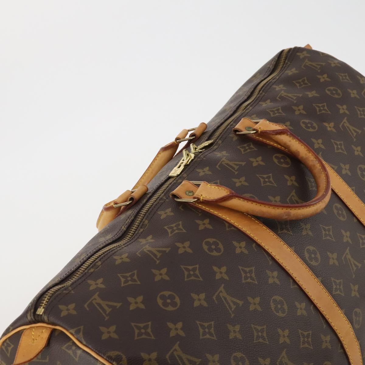 LOUIS VUITTON Monogram Keepall 55 Boston Bag M41424 LV Auth ep15055A