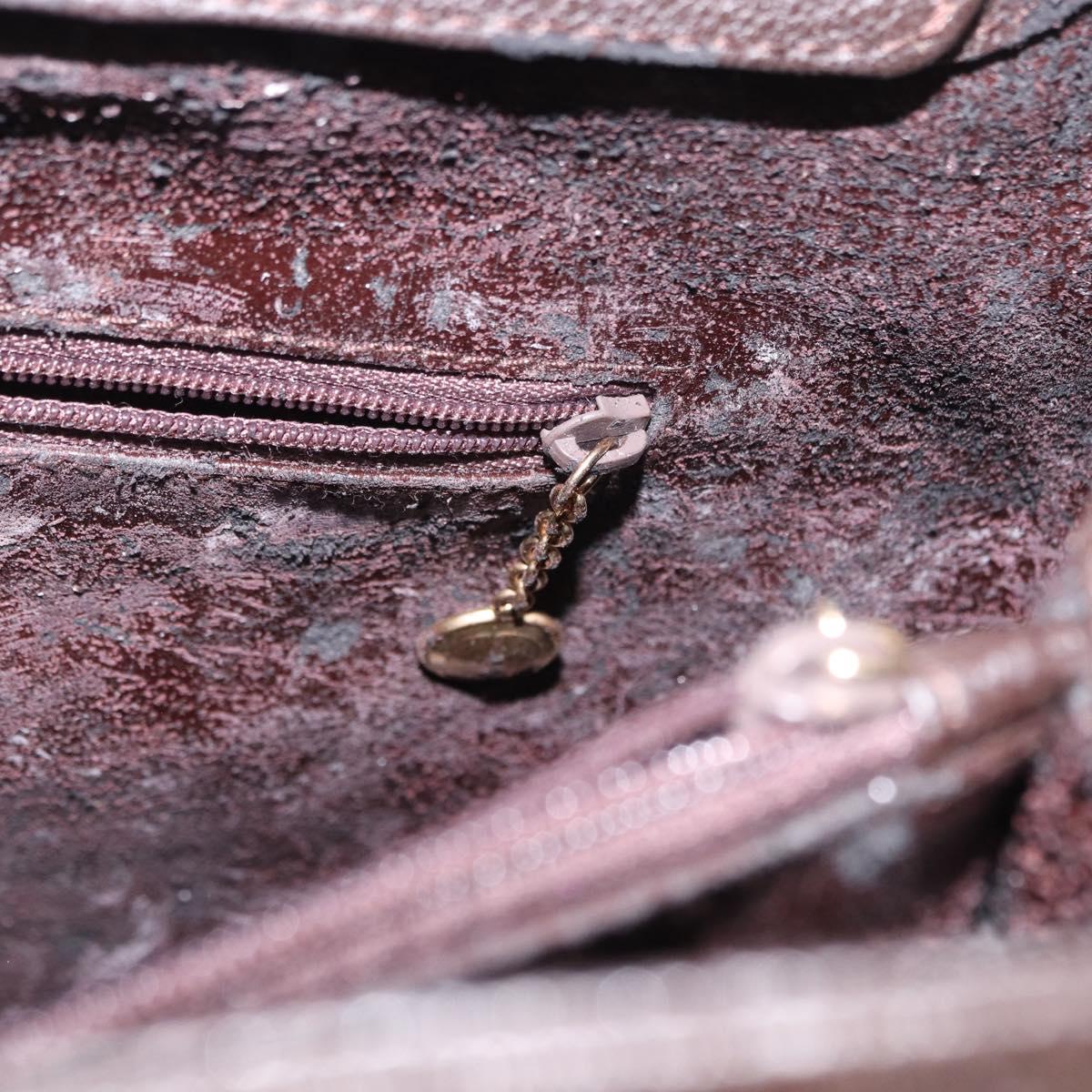 GUCCI Bamboo Hand Bag Suede Brown Gold 002 1186 0260 Auth ep15058