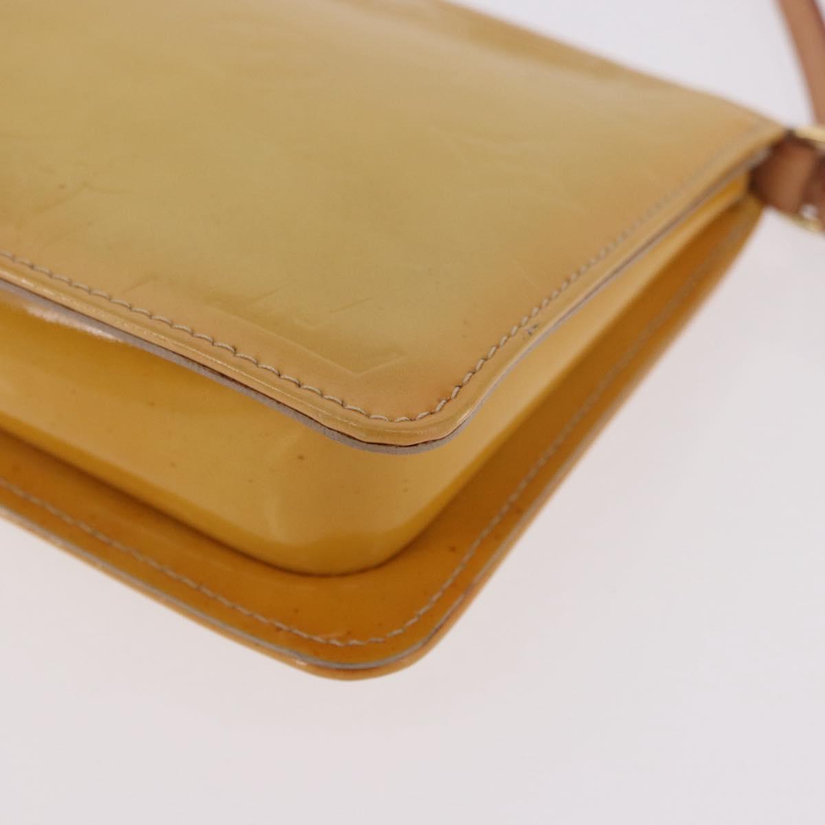 LOUIS VUITTON Monogram Vernis Lexington Pouch Beige M91010 LV Auth ep15062A