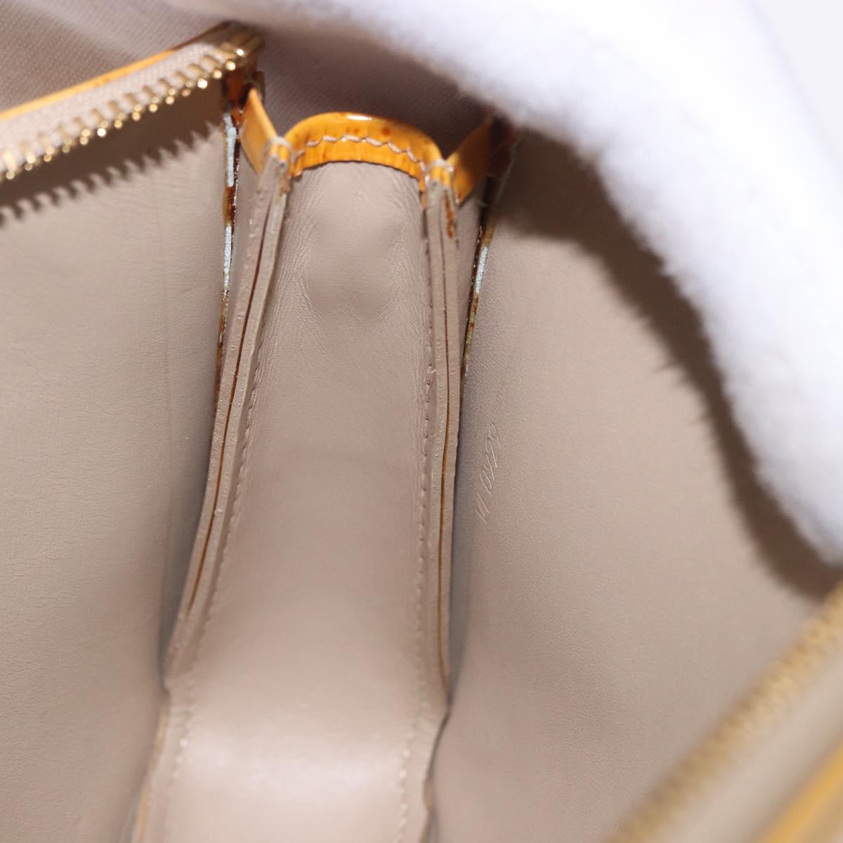 LOUIS VUITTON Monogram Vernis Lexington Pouch Beige M91010 LV Auth ep15062A