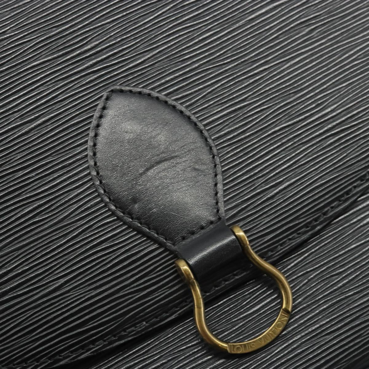 LOUIS VUITTON Epi Saint Cloud GM Shoulder Bag Black Noir M52192 LV Auth ep15065A