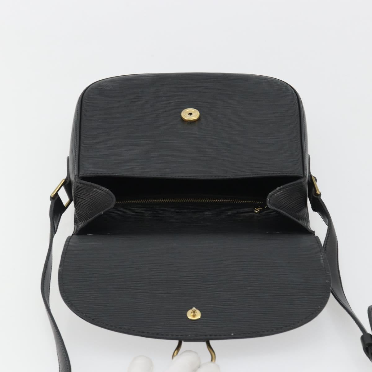 LOUIS VUITTON Epi Saint Cloud GM Shoulder Bag Black Noir M52192 LV Auth ep15065A