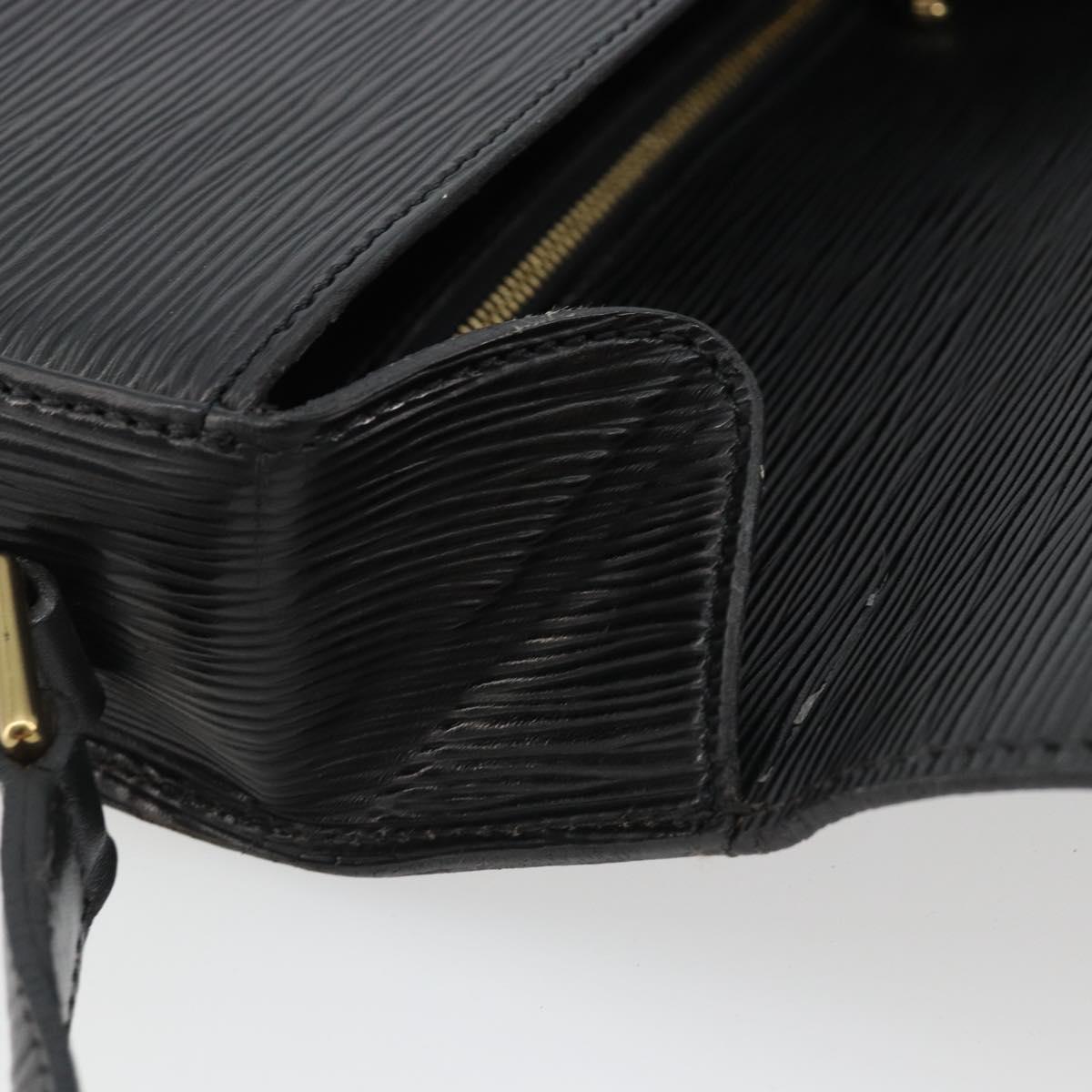 LOUIS VUITTON Epi Saint Cloud GM Shoulder Bag Black Noir M52192 LV Auth ep15065A