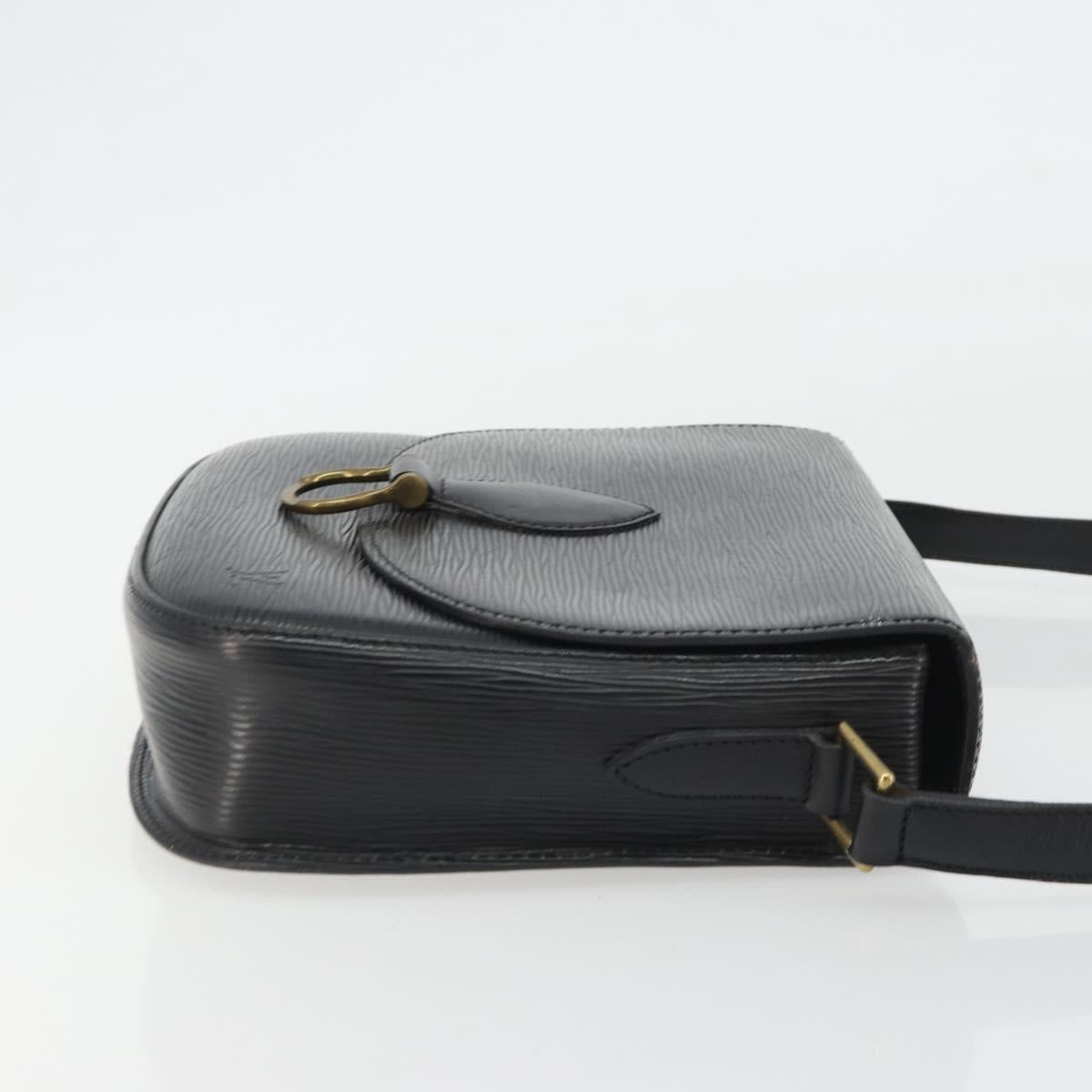 LOUIS VUITTON Epi Saint Cloud GM Shoulder Bag Black Noir M52192 LV Auth ep15065A