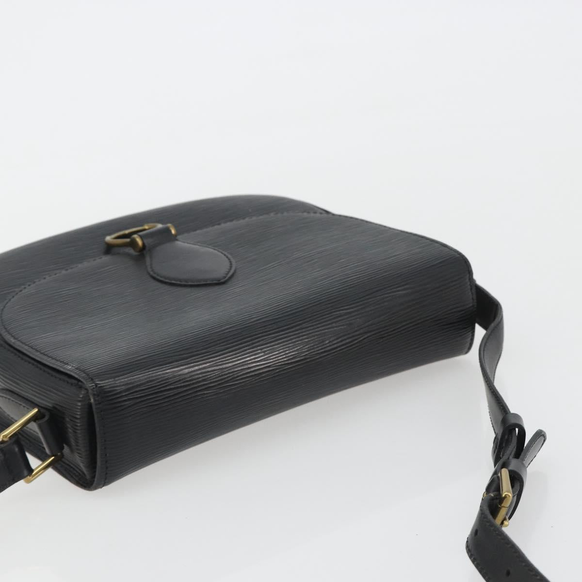 LOUIS VUITTON Epi Saint Cloud GM Shoulder Bag Black Noir M52192 LV Auth ep15065A