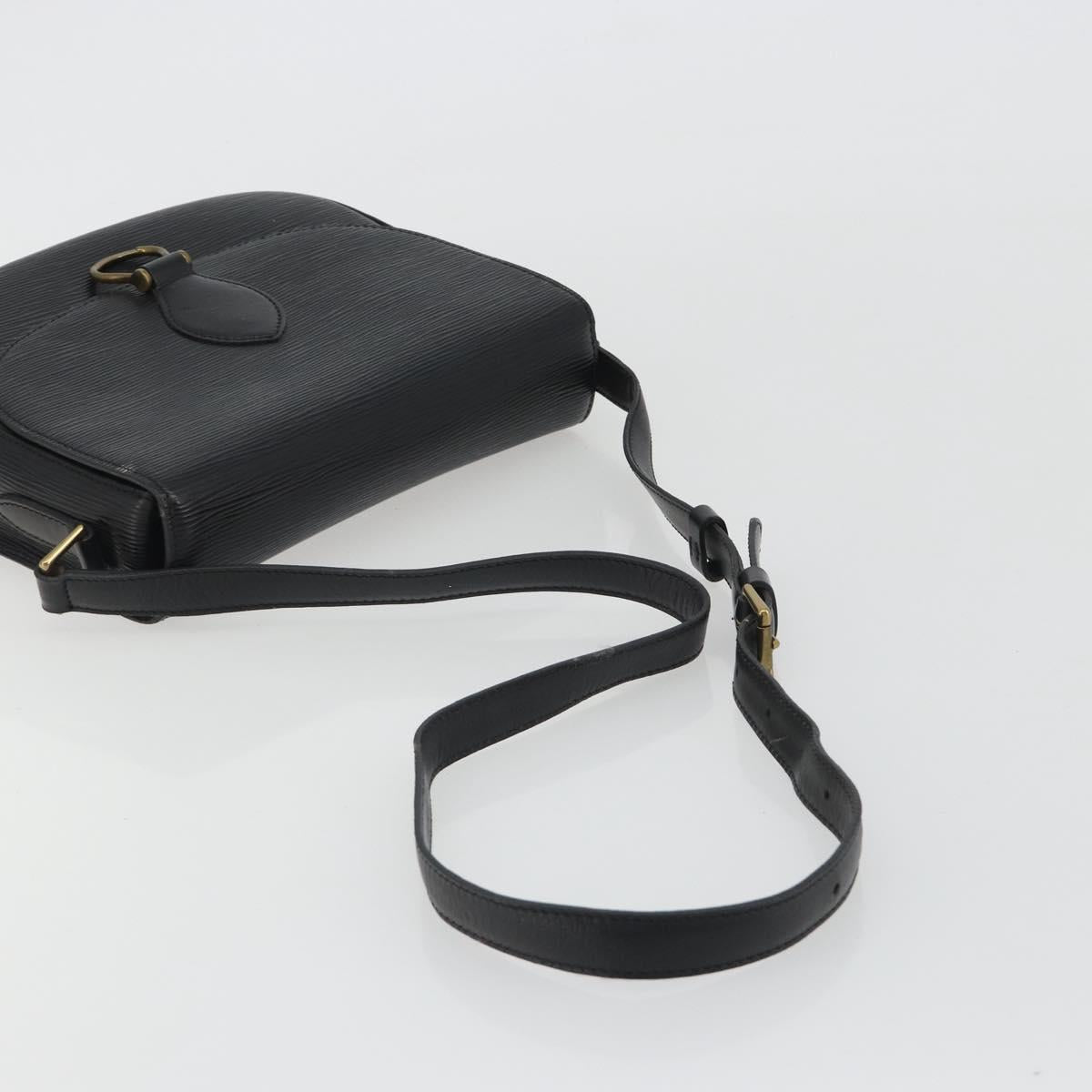 LOUIS VUITTON Epi Saint Cloud GM Shoulder Bag Black Noir M52192 LV Auth ep15065A