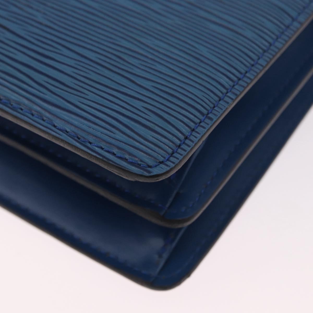 LOUIS VUITTON Epi Capuchin Shoulder Bag Blue M52345 LV Auth ep15066